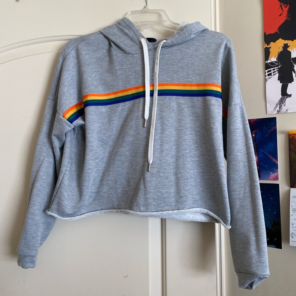 Justify cropped sweatshirt